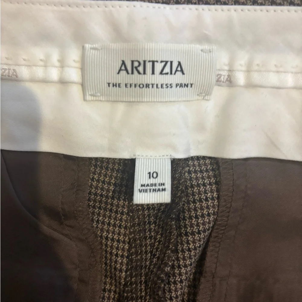 Aritzia Chocolate Brown Effortless Pants - Picture 3 of 4